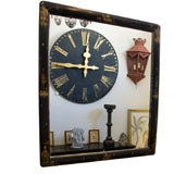 VINTAGE CHINOISERIE HAND PAINTED MIRROR