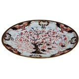 19th C. Derby "Imari" Huge Well and Tree Platter