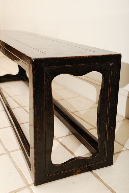 Black Lacquer Bench / Coffee Table