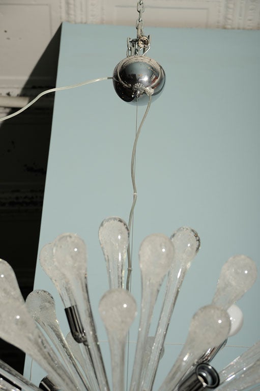 Large Scale Murano Glass Sputnik Fixture