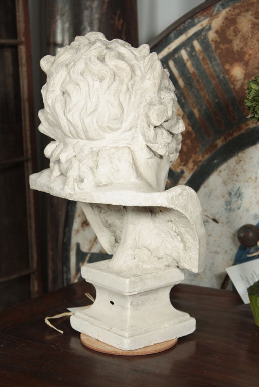 Mid-20th Century Plaster Bust of Zeus