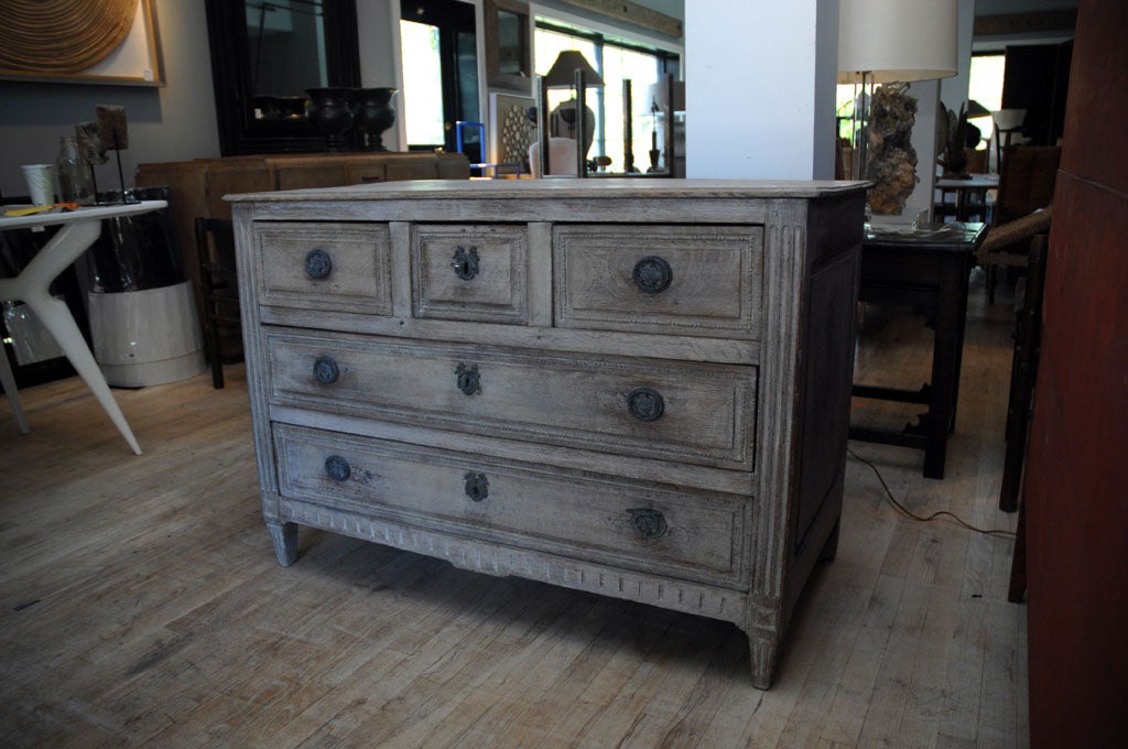 Bleached Oak chest of drawers