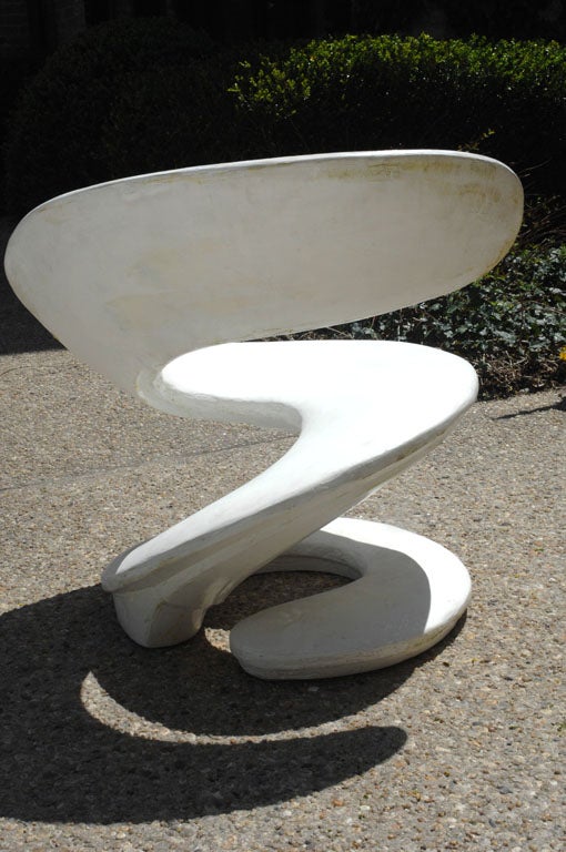 French La Spiral chair by Louis Durot