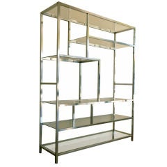 Chrome and glass cabinet