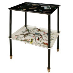 Lithographical printed metal Etagere by Fornasetti