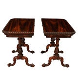 A pair of Gonzalo Alves Card Tables by Gillows of Lancaster