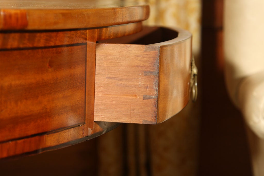 Mahogany Classic  Regency  Drum  Table For Sale