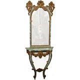 Italian  Rococo  Style  Console 
Mirror