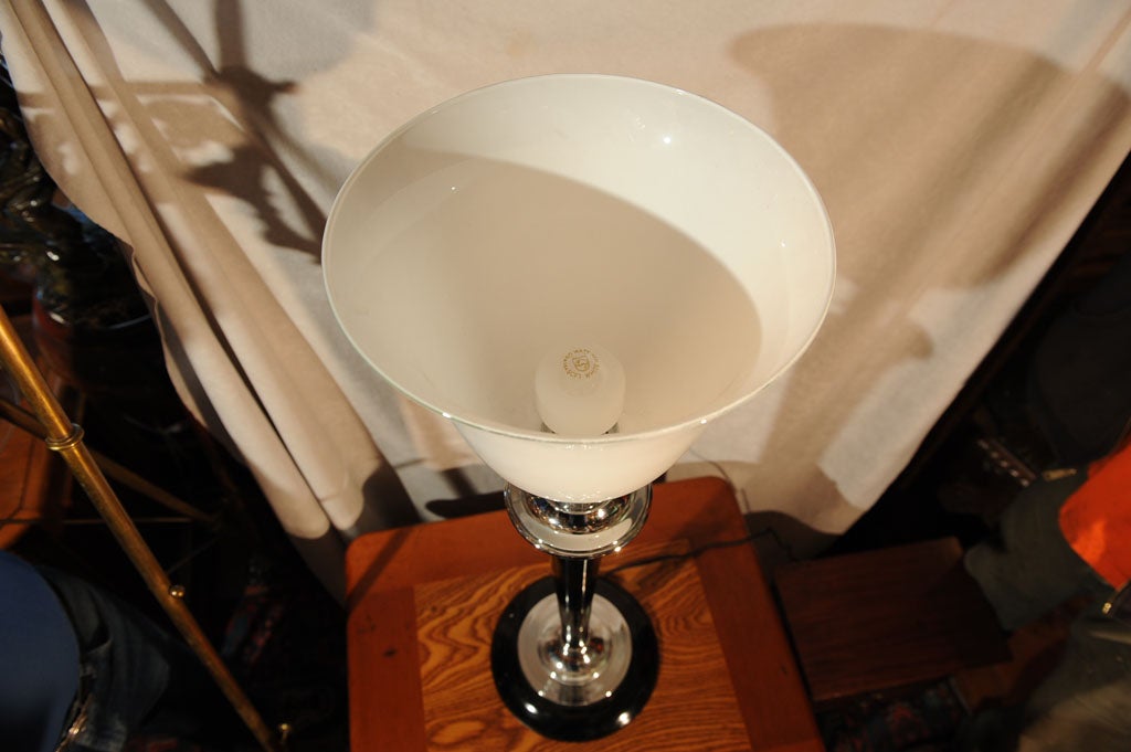 Lacquered High Style Deco or Retro Table Lamp