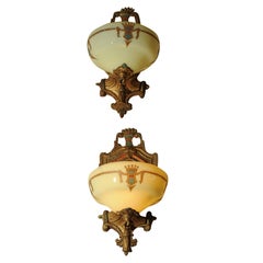 Pair of Matched Art Deco Sconces ca. 1930s