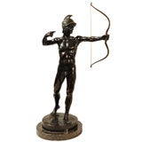 Bronze Sculpture of Nude Archer
