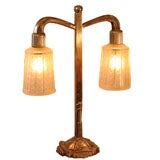Art Deco Two Arm Table/Desk Lamp