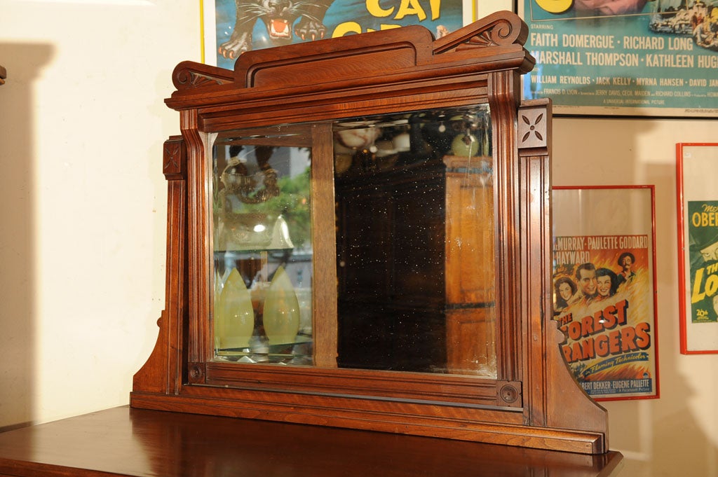 Walnut Highboy Dresser with Mirror, Victorian Eastlake at 1stDibs