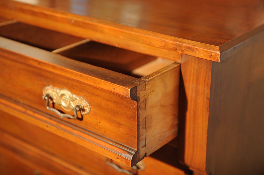 Walnut Highboy Dresser with Mirror, Victorian Eastlake at 1stDibs