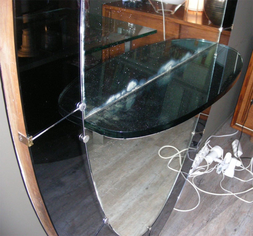 Exceptional and Large 1960s Mirror by Fontana Arte For Sale 2