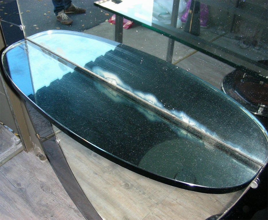 Exceptional and Large 1960s Mirror by Fontana Arte For Sale 3