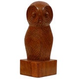 Carved Owl Book End