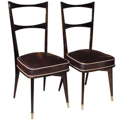 Set of Eight Italian Dining Chairs