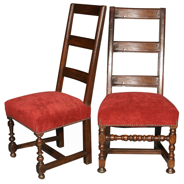 French Walnut Side Chairs For Sale