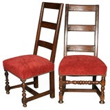 Antique French Walnut Side Chairs