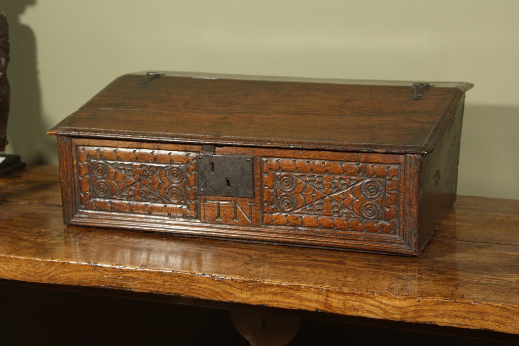 Boarded Oak Desk Box