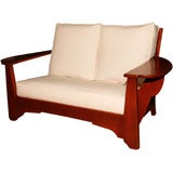 Paddle Arm Maple Settee