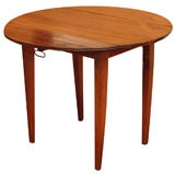 Antique French walnut round table