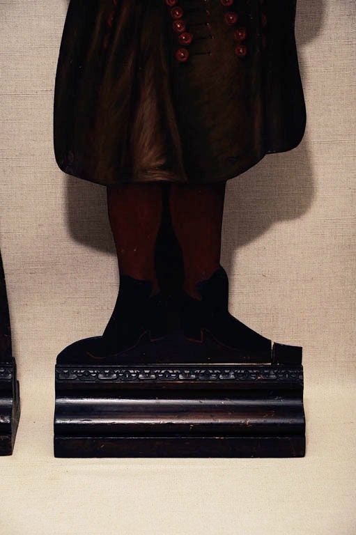 Pair of Victorian Painted Figural Dummy Boards, 19th Century at 1stDibs
