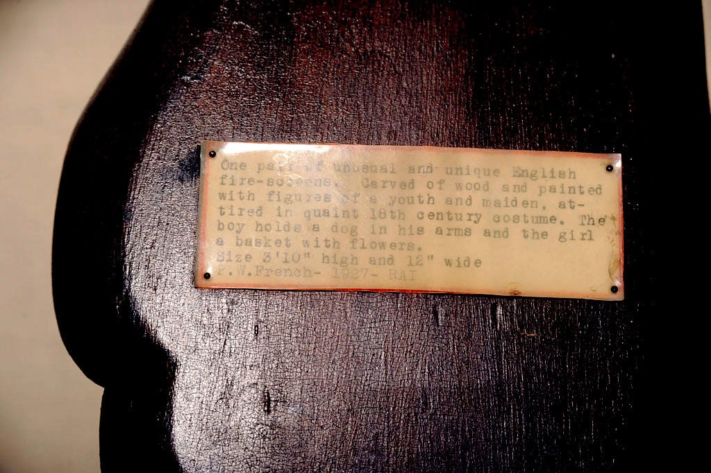 Pair of Victorian Painted Figural Dummy Boards, 19th Century at 1stDibs