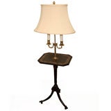 Ebonized floor lamp