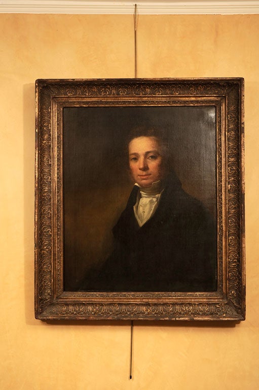 Portrait of a Gentlemen, English School Oil on canvas