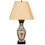 Chinese Export Garniture Lamp
