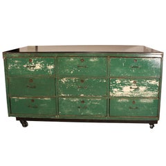 Industrial Hardware Store Cabinet/Sideboard