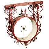 Wrought Iron Outdoor Clock Housing Signage
