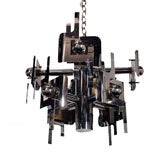 Sciolari Mid Century Chandelier with Abstract Design