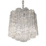 Two Tier Murano Glass Chandelier by Venini