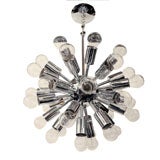 Modernist Starburst Sputnik Chandelier in Chrome