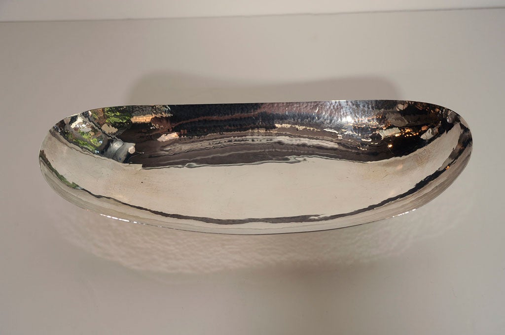 Modernist Sterling Ovoid  Bowls by Allan Adler In Excellent Condition In New York, NY