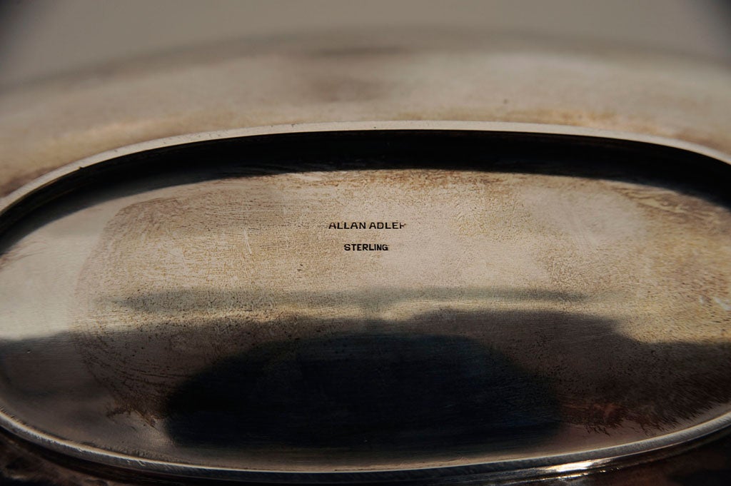 Modernist Sterling Ovoid  Bowls by Allan Adler 1