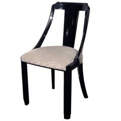 Art Deco Desk Chair with Skyscraper Details