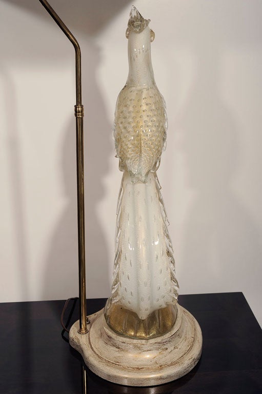 Murano Glass Exotic Bird Lamp 5
