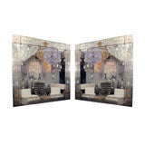 Pair of Maison Jansen Square Mirrors