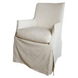 Belgian Inspired Slip Covered Dining Chair