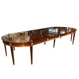 Maison Jansen Dining Table with Bronze mounts and gilt detail Maison Jansen Dining Table with Bronze mounts and gilt detail