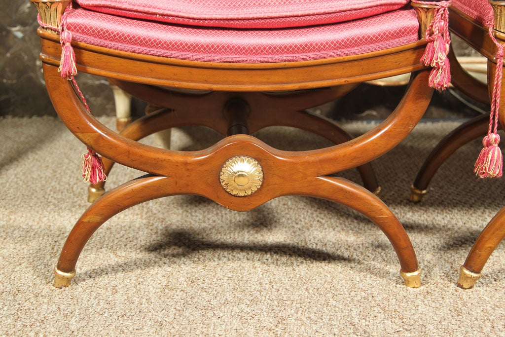 Argentine Pair of Regency Style Benches