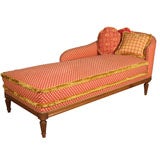 Used Louis XVI Style Daybed Chaise Lounge Stamped Jansen