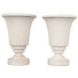 A Pair of Plaster Uplighters