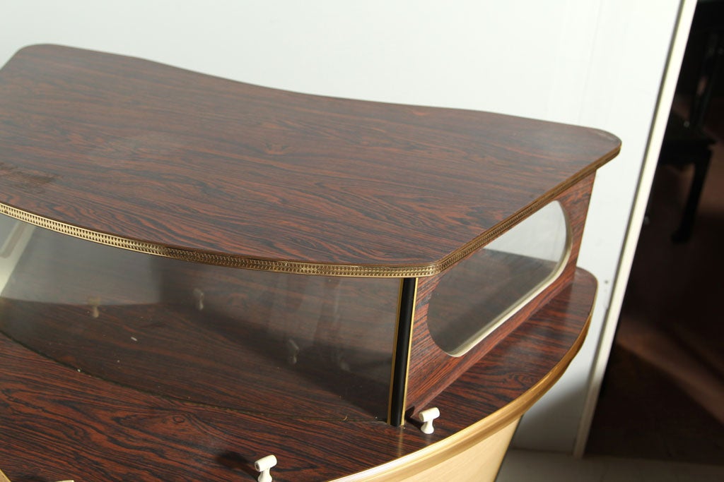 Mid-20th Century Vintage  Dry Bar  in Shape of Bow of Boat Conversational Peice