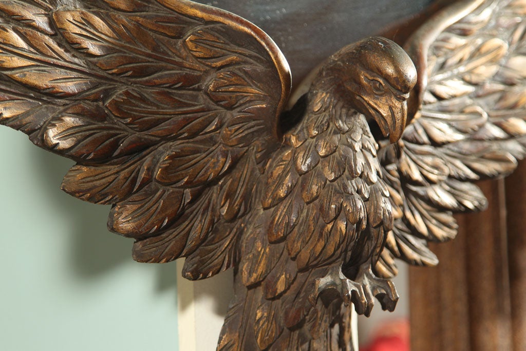 19th Century Carved Eagle with Mirror Back 1