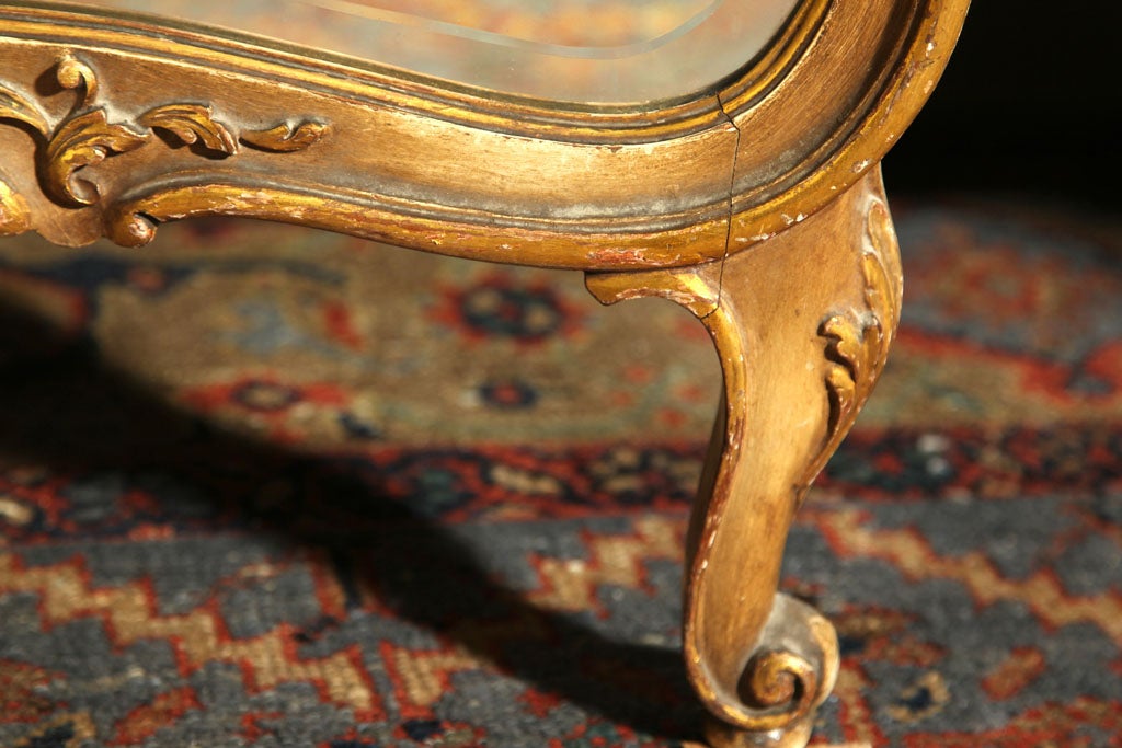 Wood Stamped Jansen Tri-Fold Mirror  with Dressing Table